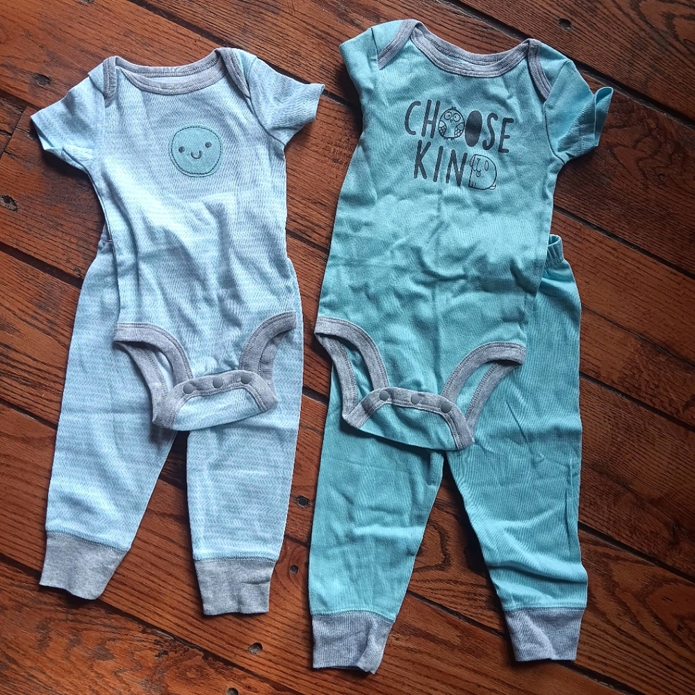 Lamaze Baby Onsie and Pants Sets NWOT Kindness 3 and 6 months